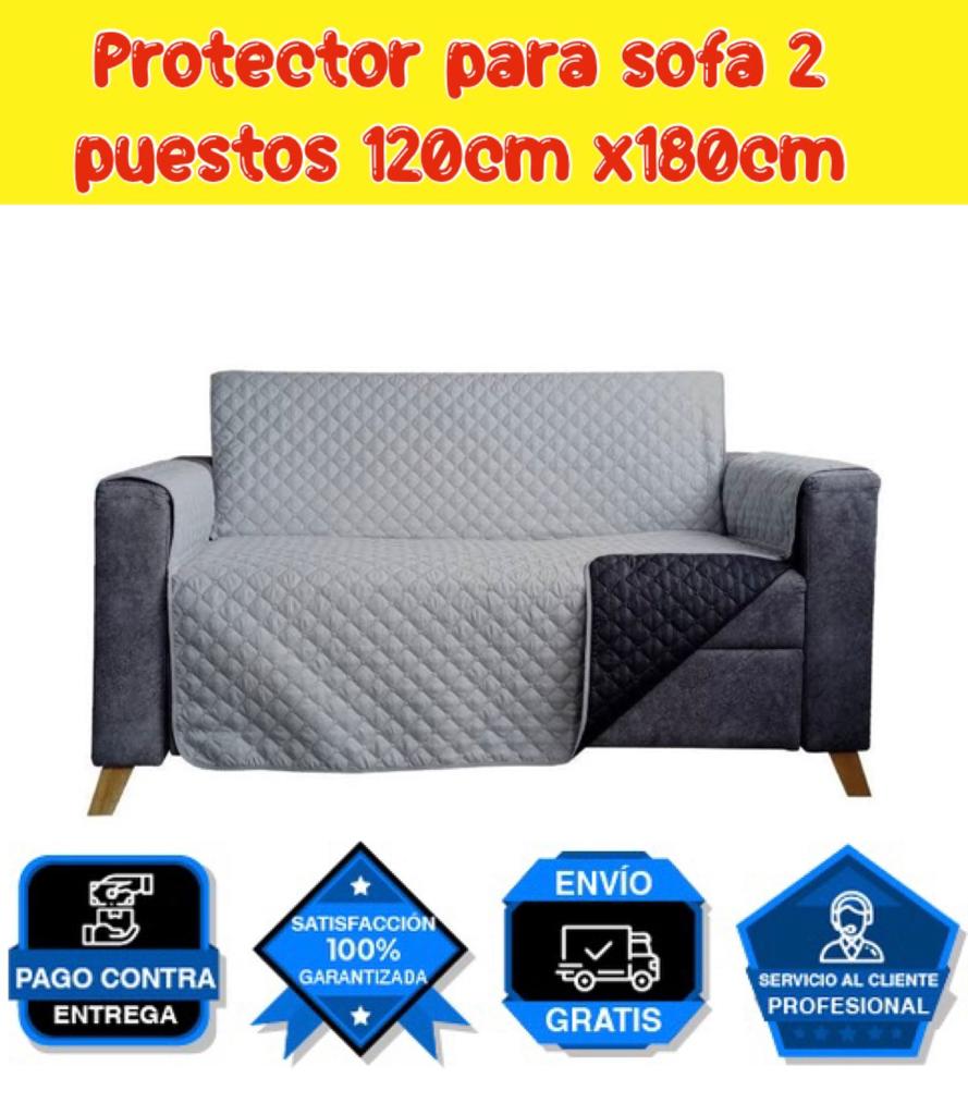 PROTECTOR PARA SOFA DOBLE FAZ REVERSIBLE 2 PUESTOS 120x180CM⭐️⭐️⭐️⭐️⭐️5/5