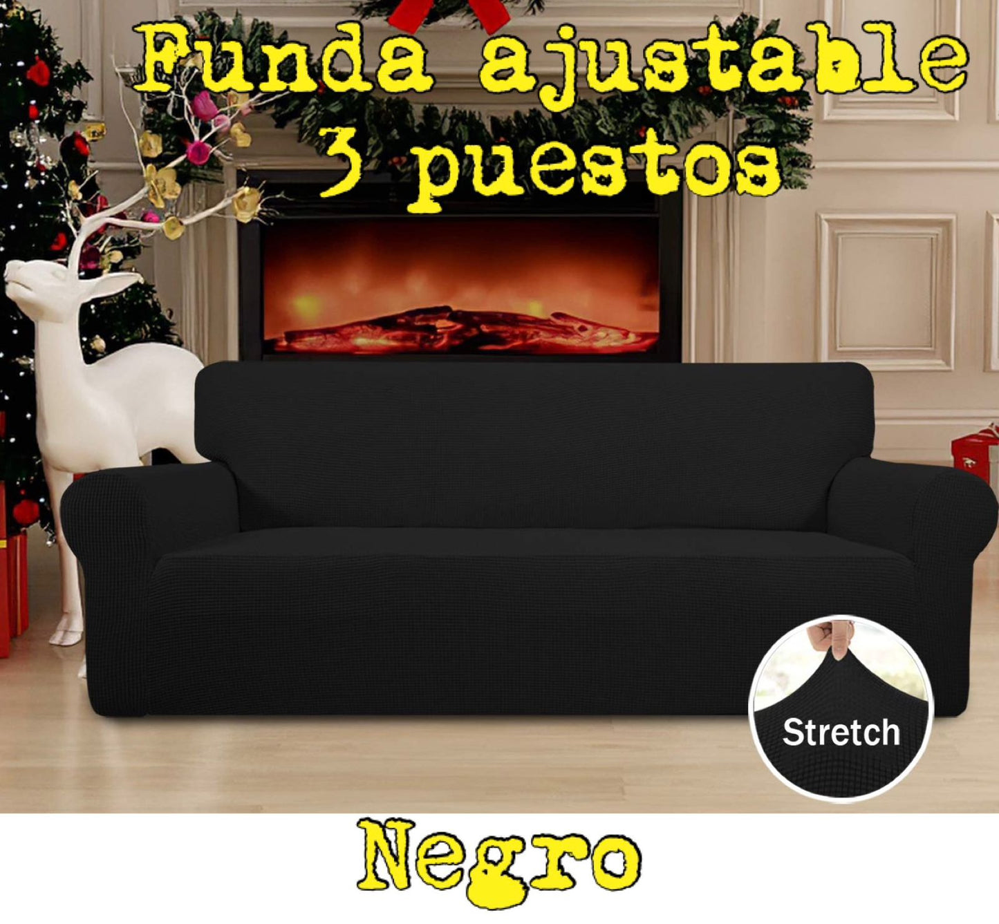 Funda PREMIUM para sofa de 3 puestos ajustable 5/5⭐️⭐️⭐️⭐️⭐️