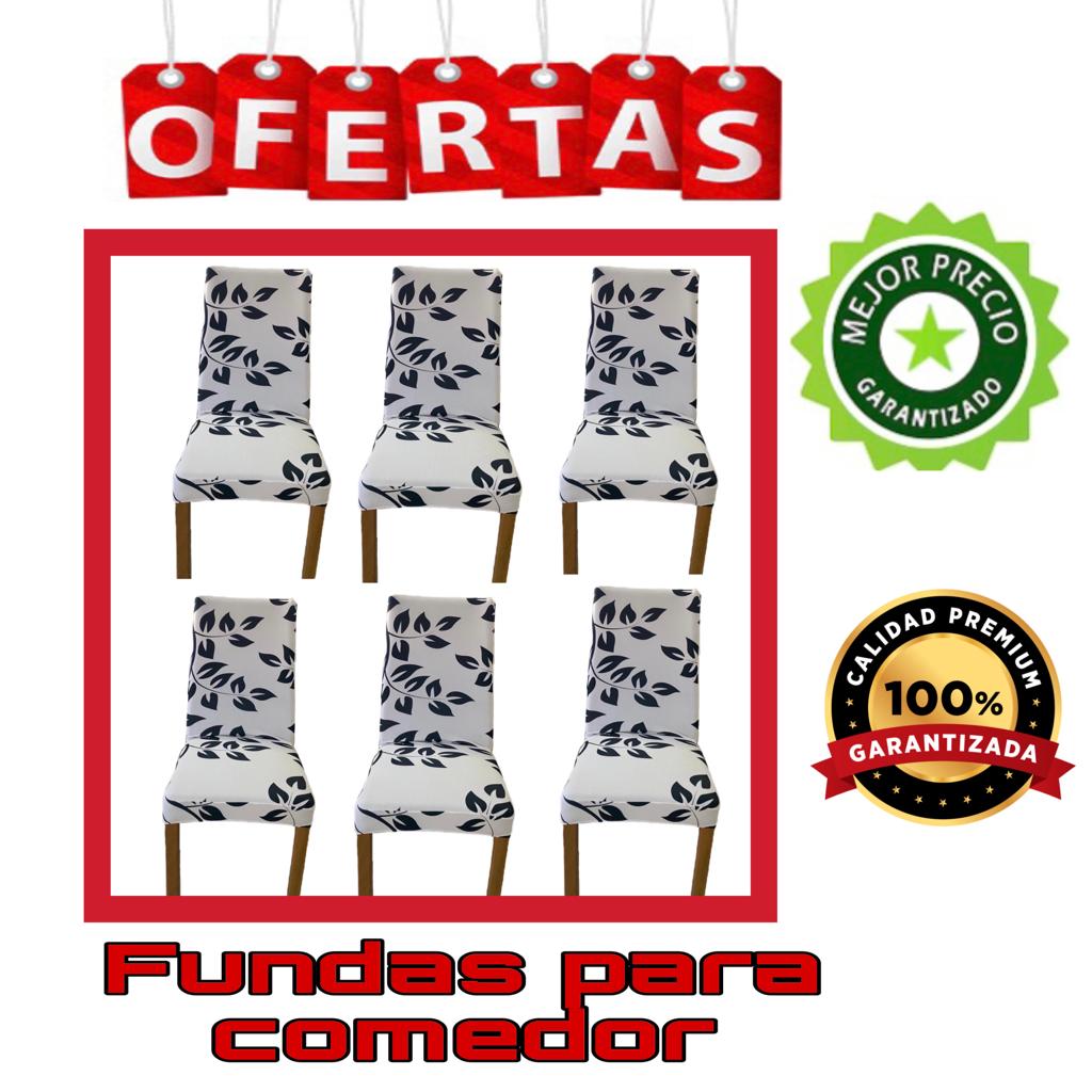 OFERTA EN FUNDAS ESTAMPADAS Y AJUSTABLES PARA SILLAS DE COMEDOR 5/5⭐️⭐️⭐️⭐️⭐️