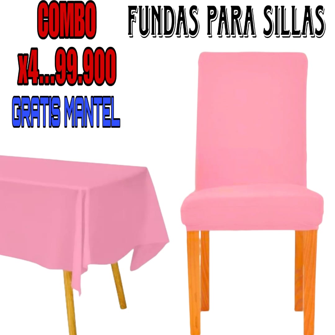 FUNDA AJUSTABLE PARA SILLAS DE COMEDOR GRATIS MANTEL ⭐️⭐️⭐️⭐️⭐️5/5